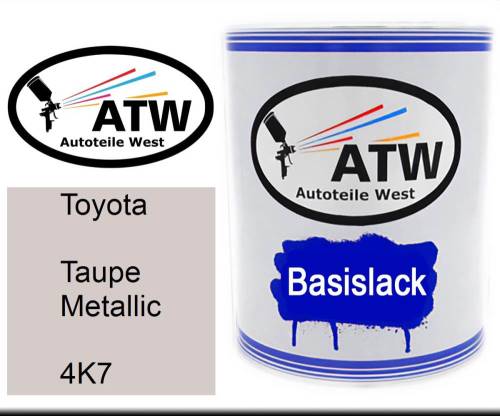 Toyota, Taupe Metallic, 4K7: 1L Lackdose, von ATW Autoteile West.